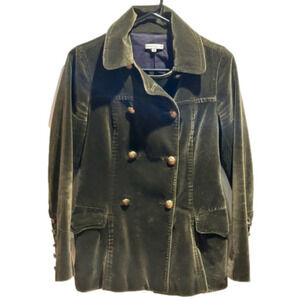 Vintage Vince Dark Olive Green Velvet Blazer/Jacket  Size 2